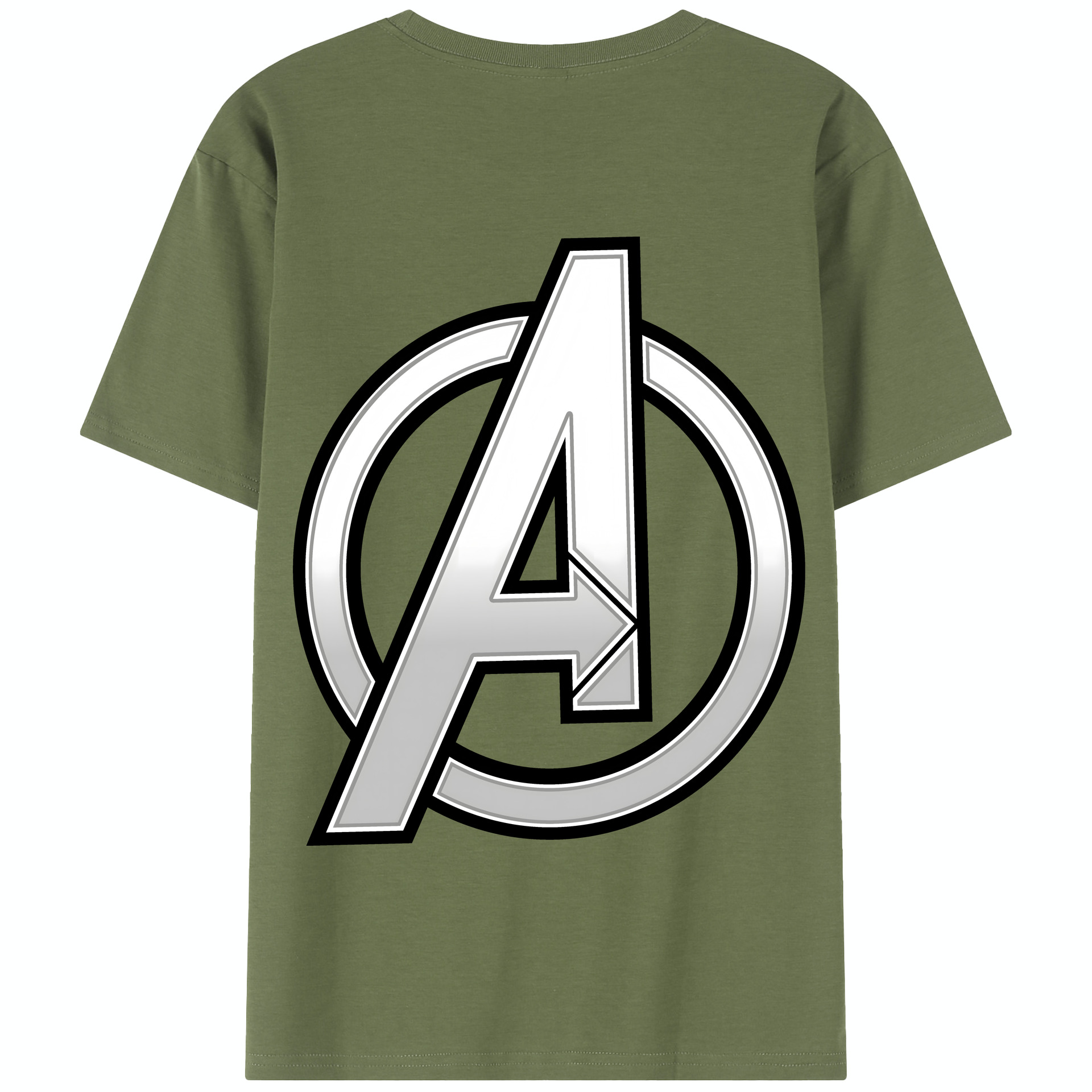 （画像用） アベンジャーズ The Avengers 綿100％半袖Tシャツ（背面プリント）